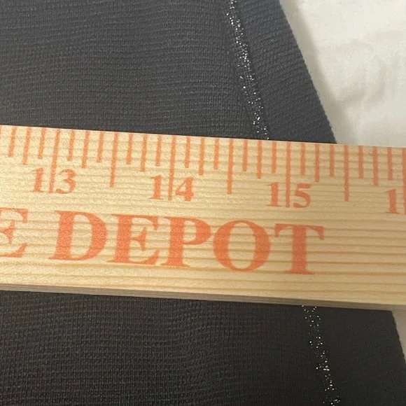 Marc Cain knit black knee length skirt with metallic silver side seams. - Picture 6 of 14